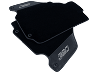 Black Floor Mats For Ferrari 360 Modena 1999-2005 With Carbon Fiber Leather - AutoWin