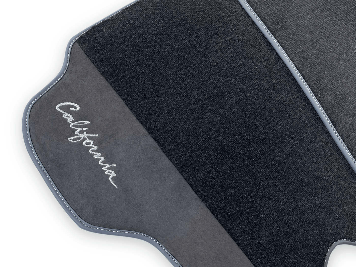 Black Floor Mats For Ferrari California 2008-2014 With Alcantara - AutoWin