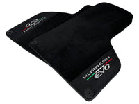 Lamborghini Huracan EVO (2014-2023): Black Leather Floor Mats