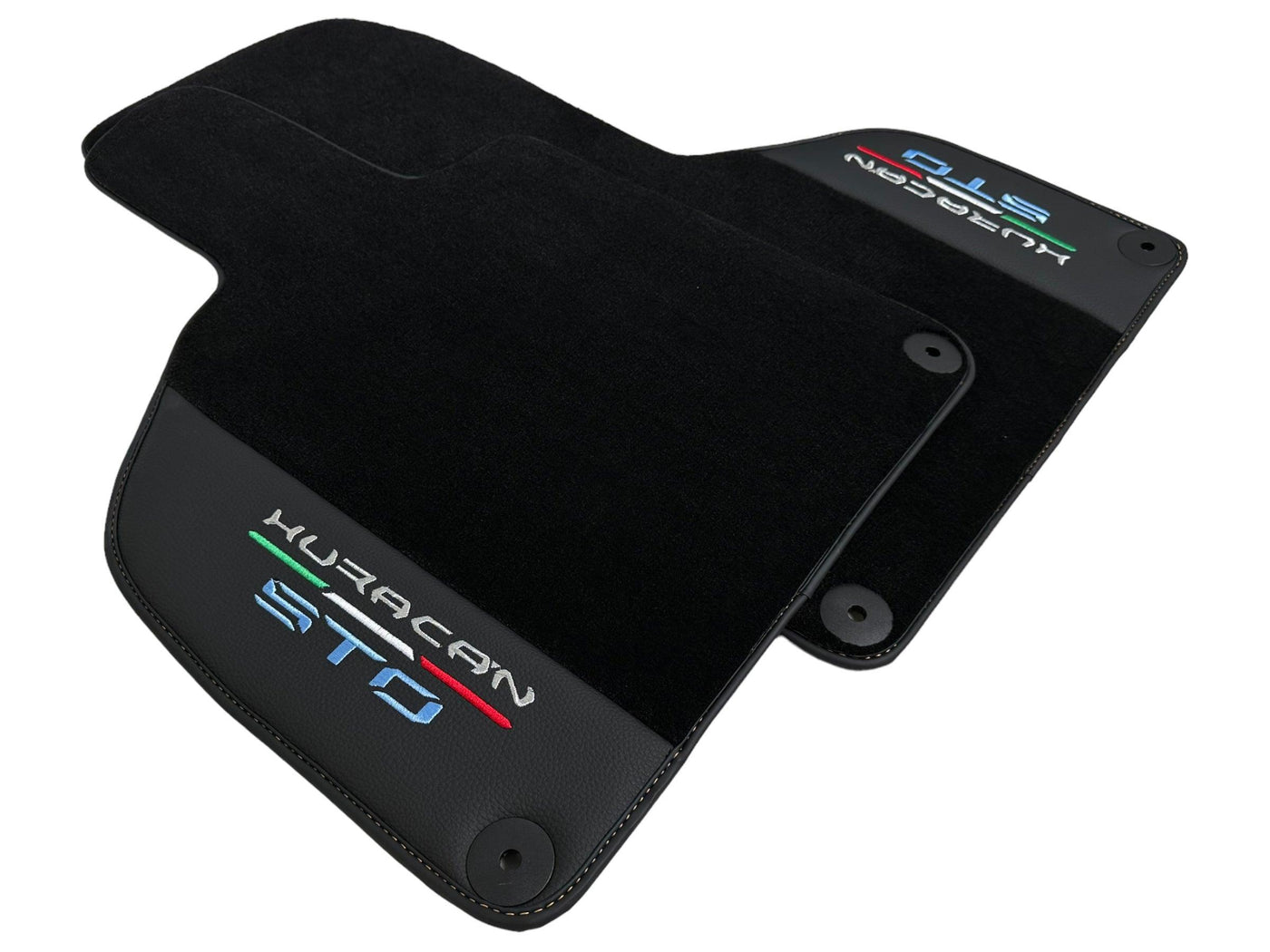 Black Leather Floor Mats for Lamborghini Huracan STO - USA | FedEx Express