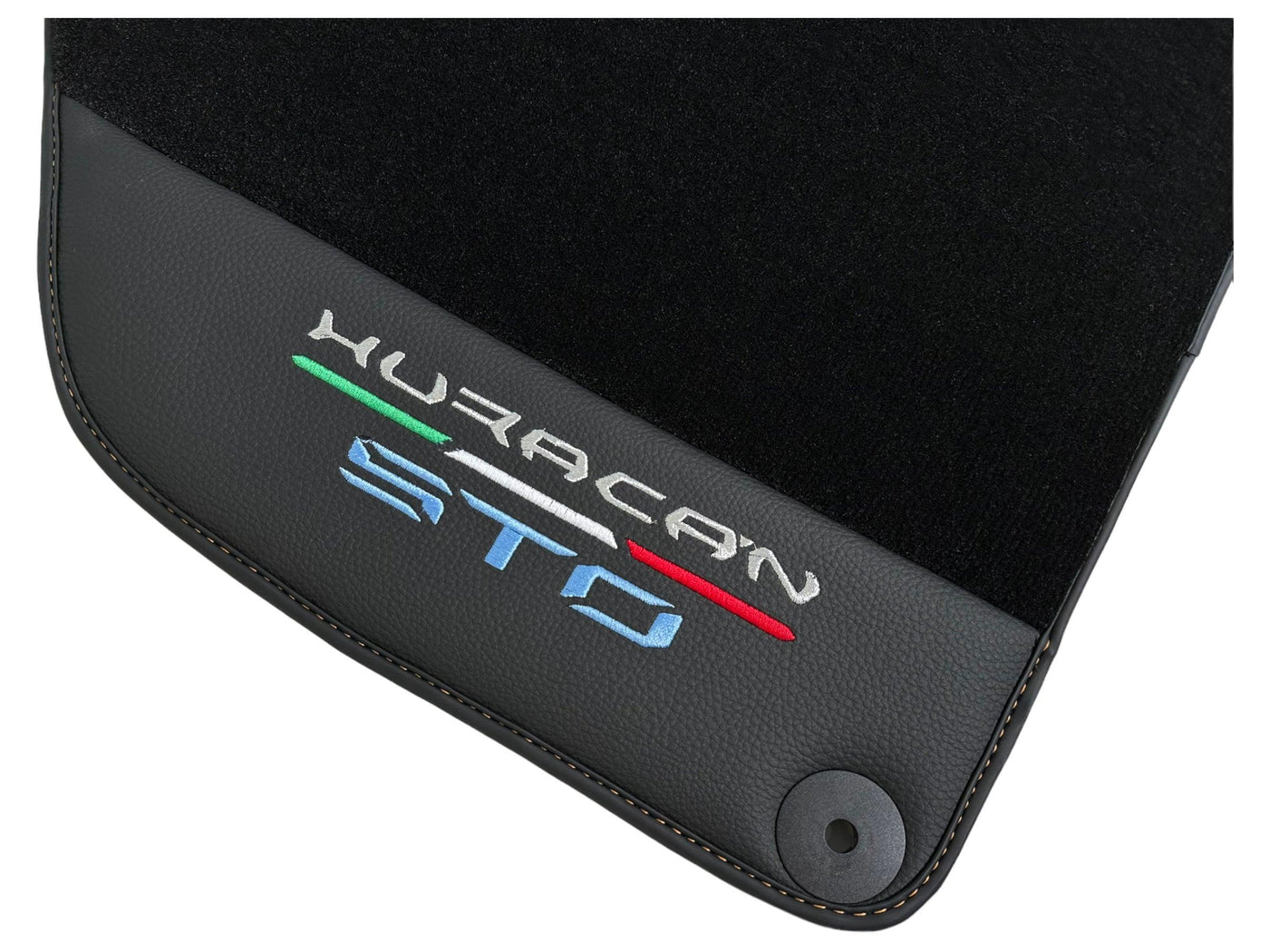 Black Leather Floor Mats for Lamborghini Huracan STO - USA | FedEx Express
