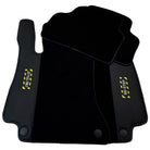 Black Floor Mats For Mercedes Benz C-Class W203 Sedan 4Matic (2000-2007) | Fighter Jet Edition - AutoWin