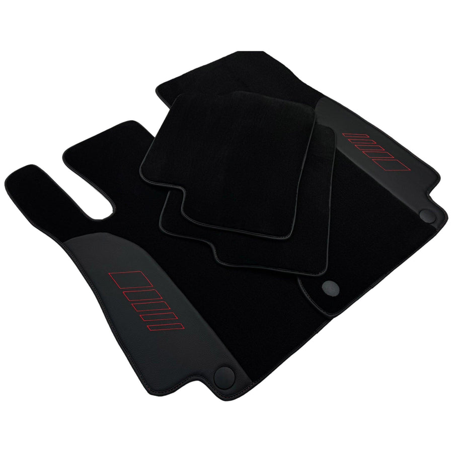 Black Floor Mats For Mercedes Benz E-Class A207 Convertible (2010-2013) | AutoWin Edition - AutoWin