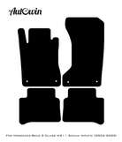 Black Floor Mats For Mercedes Benz E-Class W211 Sedan 4Matic (2002-2009) | AutoWin Edition - AutoWin