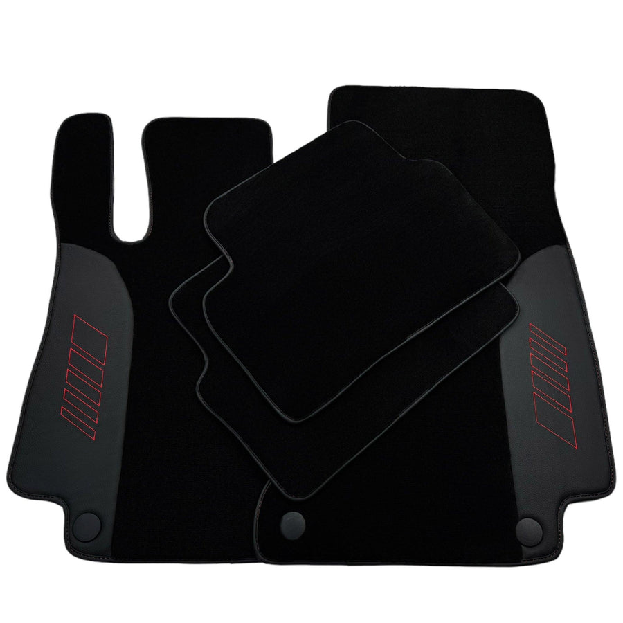 Black Floor Mats For Mercedes Benz E-Class W214 Sedan (2023-2024) Hybrid | AutoWin Edition - AutoWin