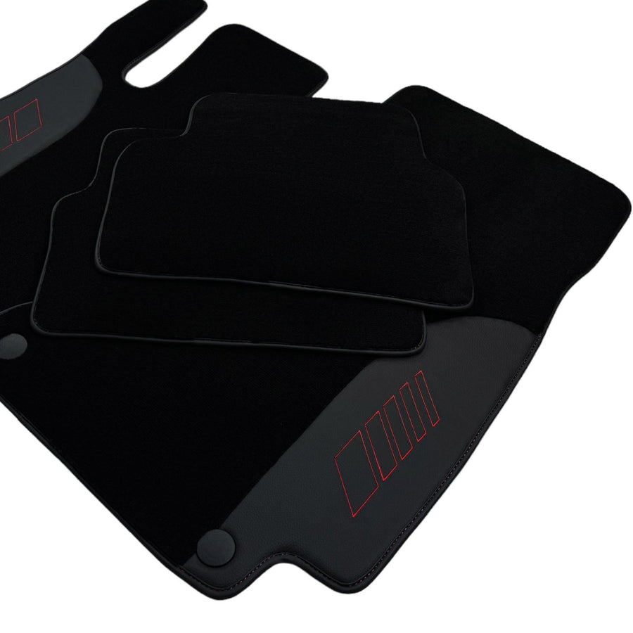 Black Floor Mats For Mercedes Benz E-Class W214 Sedan (2023-2024) Hybrid | AutoWin Edition - AutoWin