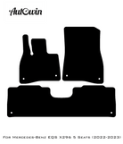 Customizable Black Floor Mats For Mercedes Benz EQS-Class X296 (2022-2023) - AutoWin