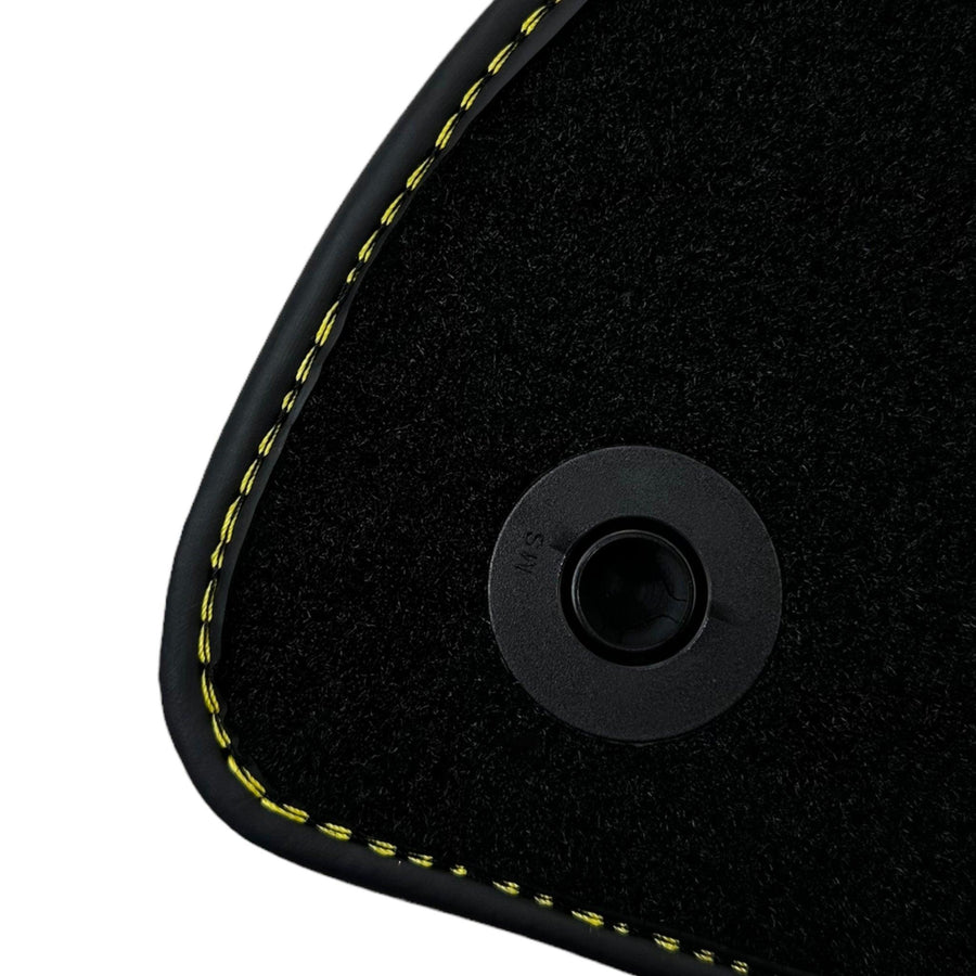 Black Floor Mats For Mercedes Benz GLC-Class X253 SUV (2015-2019) | Fighter Jet Edition - AutoWin
