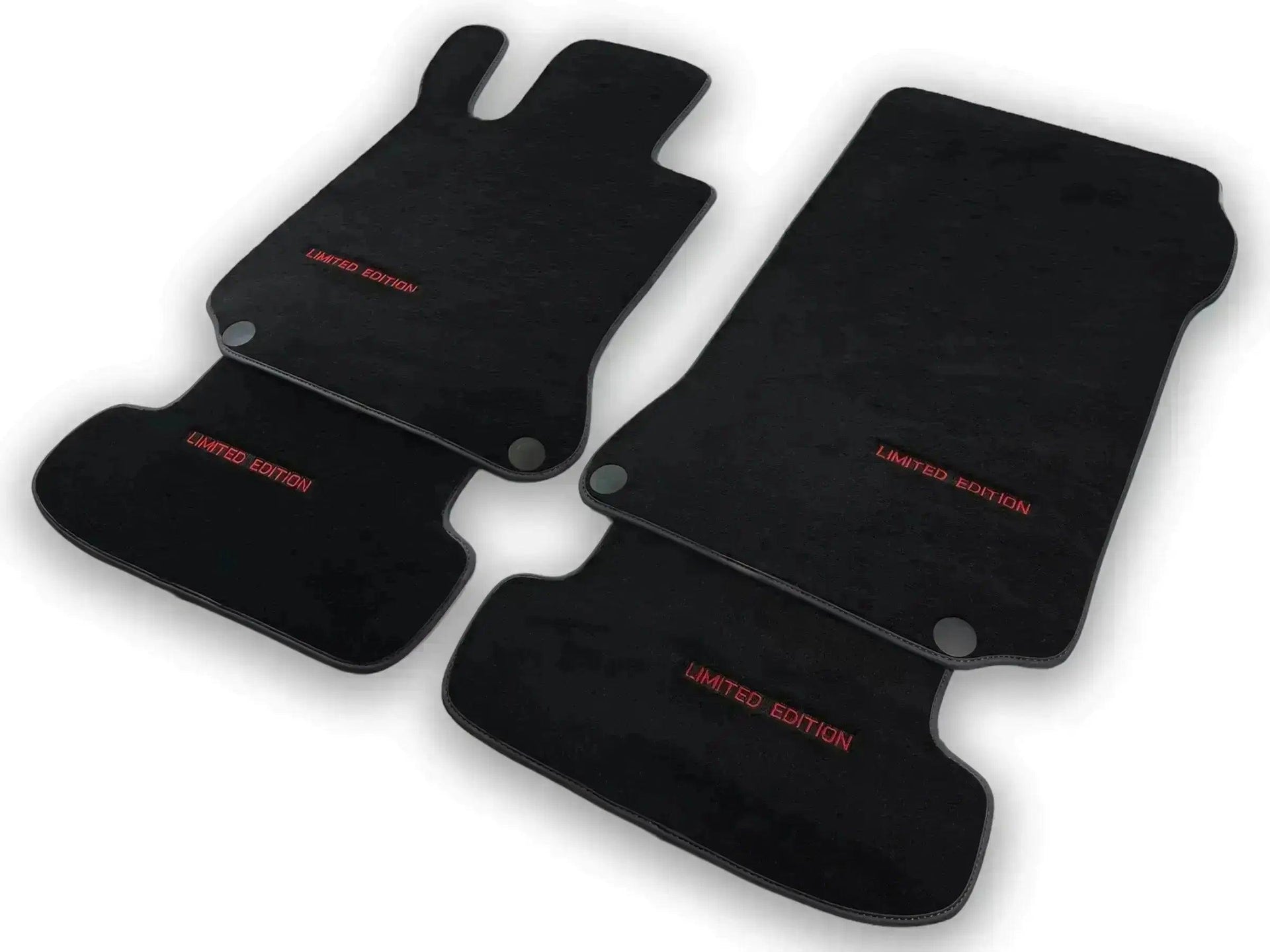 Black Floor Mats For Mercedes Benz GLK-Class X204 (2012-2015) | AutoWin Edition - AutoWin