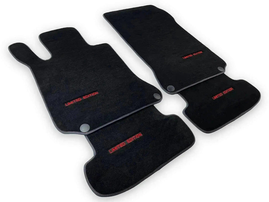 Black Floor Mats For Mercedes Benz GLK-Class X204 (2012-2015) | AutoWin Edition - AutoWin