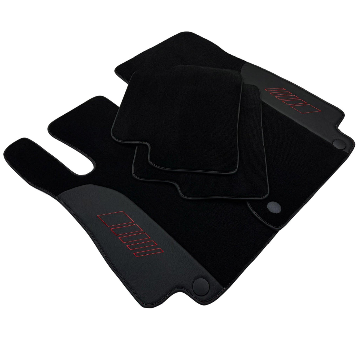 Black Floor Mats For Mercedes Benz GLS-Class X166 (2016-2019) | AutoWin Edition - AutoWin