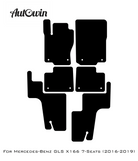 Black Floor Mats For Mercedes Benz GLS-Class X166 (2016-2019) | AutoWin Edition - AutoWin