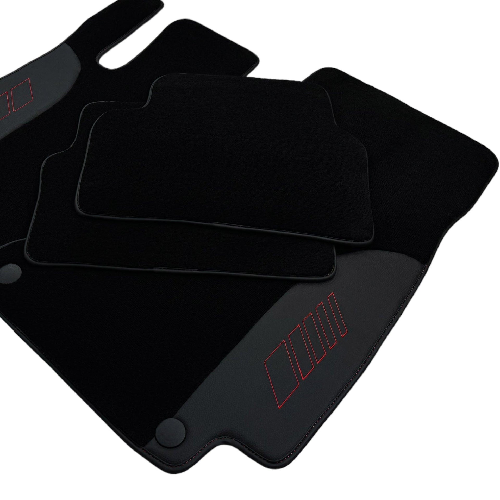 Black Floor Mats For Mercedes Benz GLS-Class X166 (2016-2019) | AutoWin Edition - AutoWin
