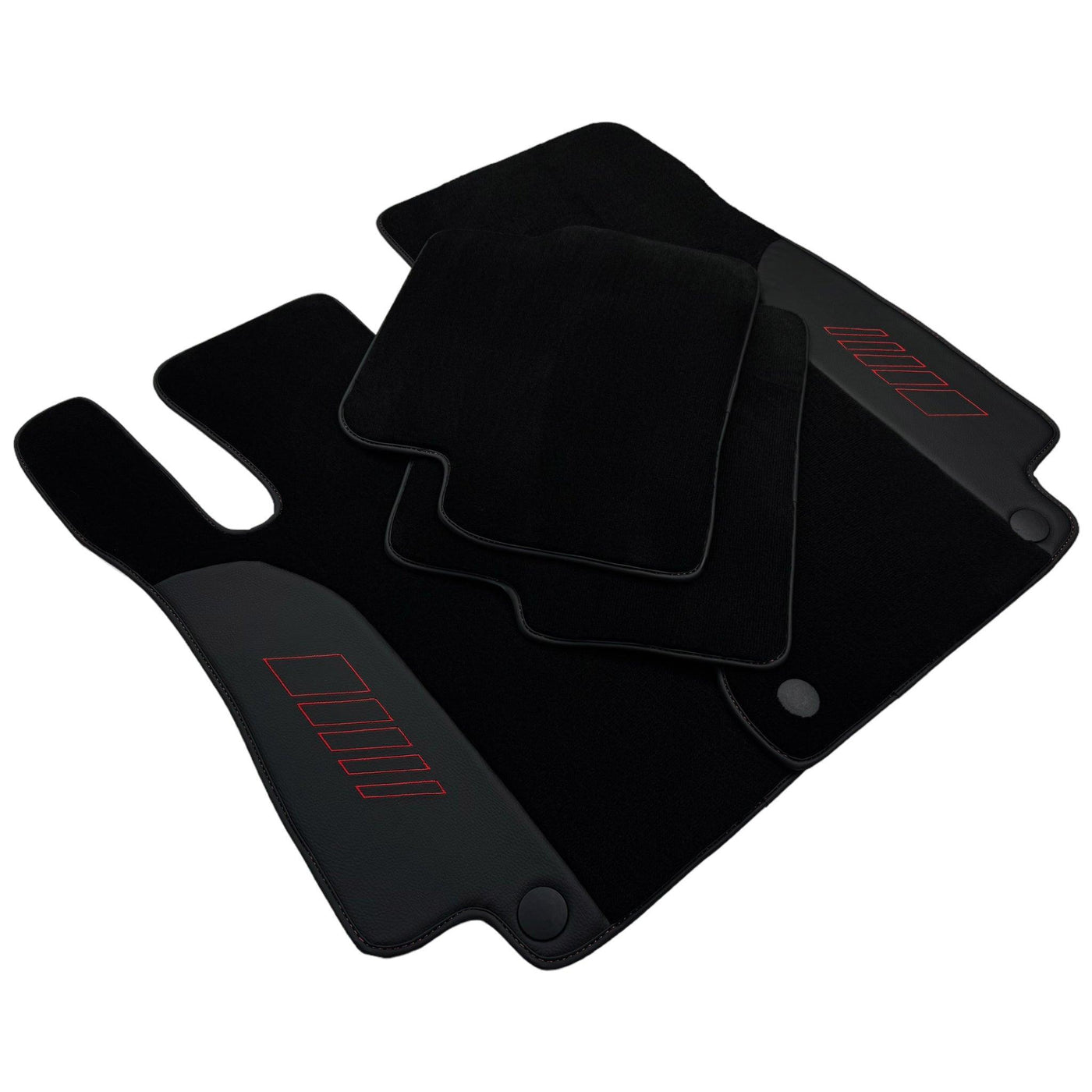 Black Floor Mats For Mercedes Benz S-Class C126 Coupe (1981-1991) | AutoWin Edition - AutoWin