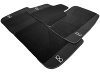 Black Floor Mats For Rolls Royce Black Badge Dawn - AutoWin