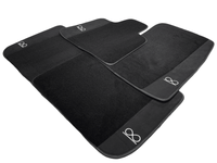 Black Floor Mats For Rolls Royce Black Badge Dawn - AutoWin