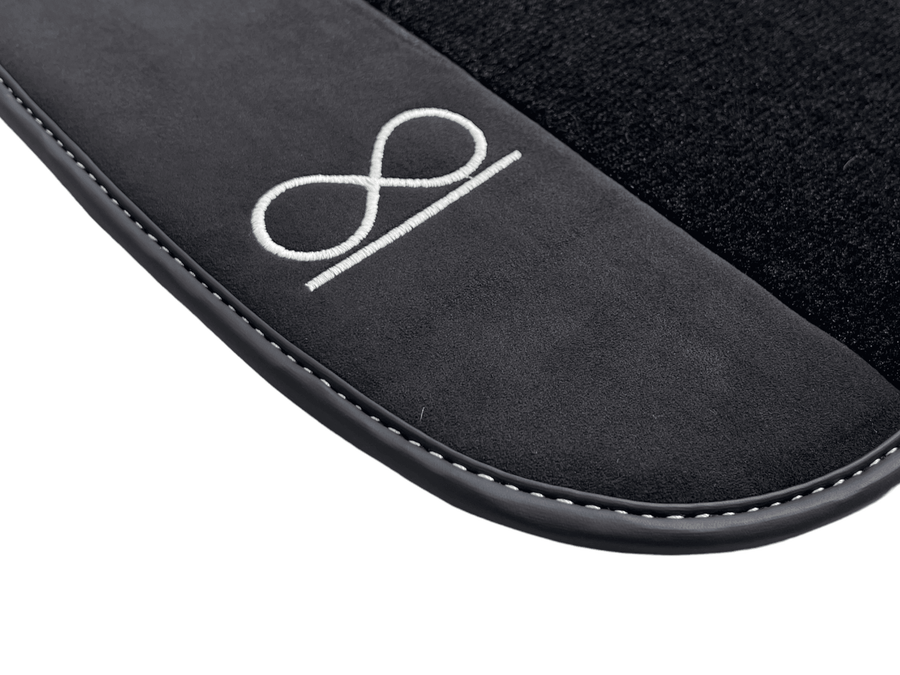 Black Floor Mats for Rolls Royce Shadow 1965-1977 Fluorescent - AutoWin