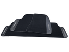 Black Floor Mats For Tesla Model 3 With Carbon Fiber Leather - AutoWin