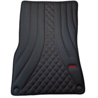 Black Leather Floor Mats For Mercedes Benz GLE-Class C292 Coupe (2015-2020) | ER56 Design - AutoWin