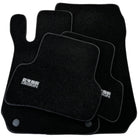Black Luxury Floor Mats For Mercedes Benz CLK-Class A209 Convertible (2003-2010) | ER56 Design - AutoWin