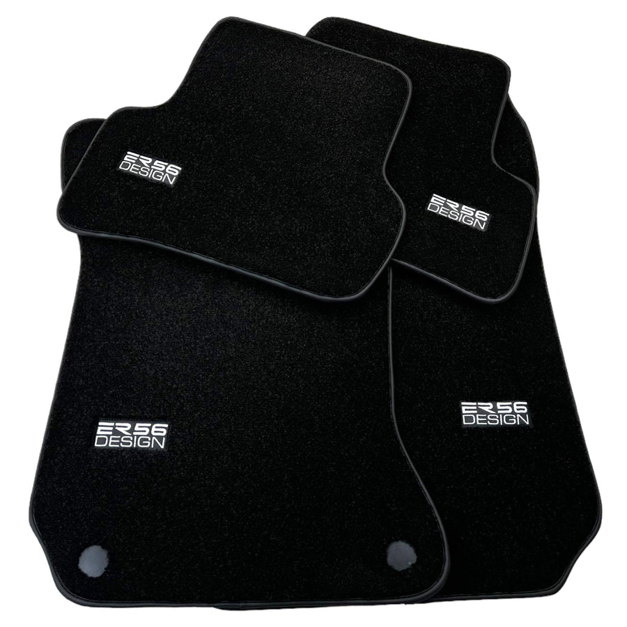 Black Luxury Floor Mats For Mercedes Benz S-Class W220 (1998-2005) Long Wheelbase | ER56 Design - AutoWin