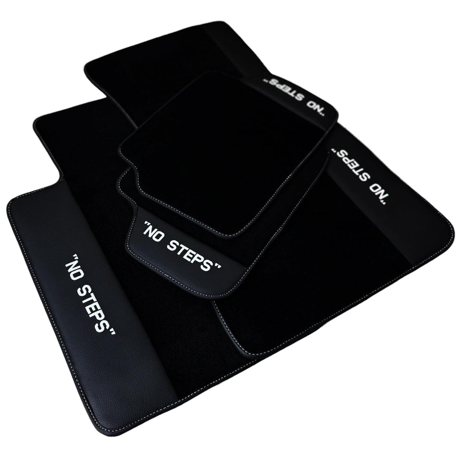 Black Mats For BMW 3 Series E46 4-door Sedan No Steps Edition - AutoWin