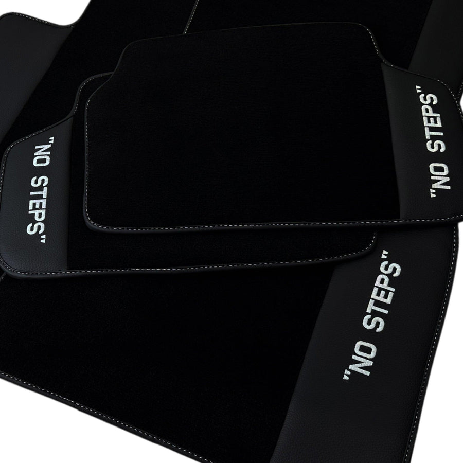 Black Mats For BMW 3 Series E46 4-door Sedan No Steps Edition - AutoWin