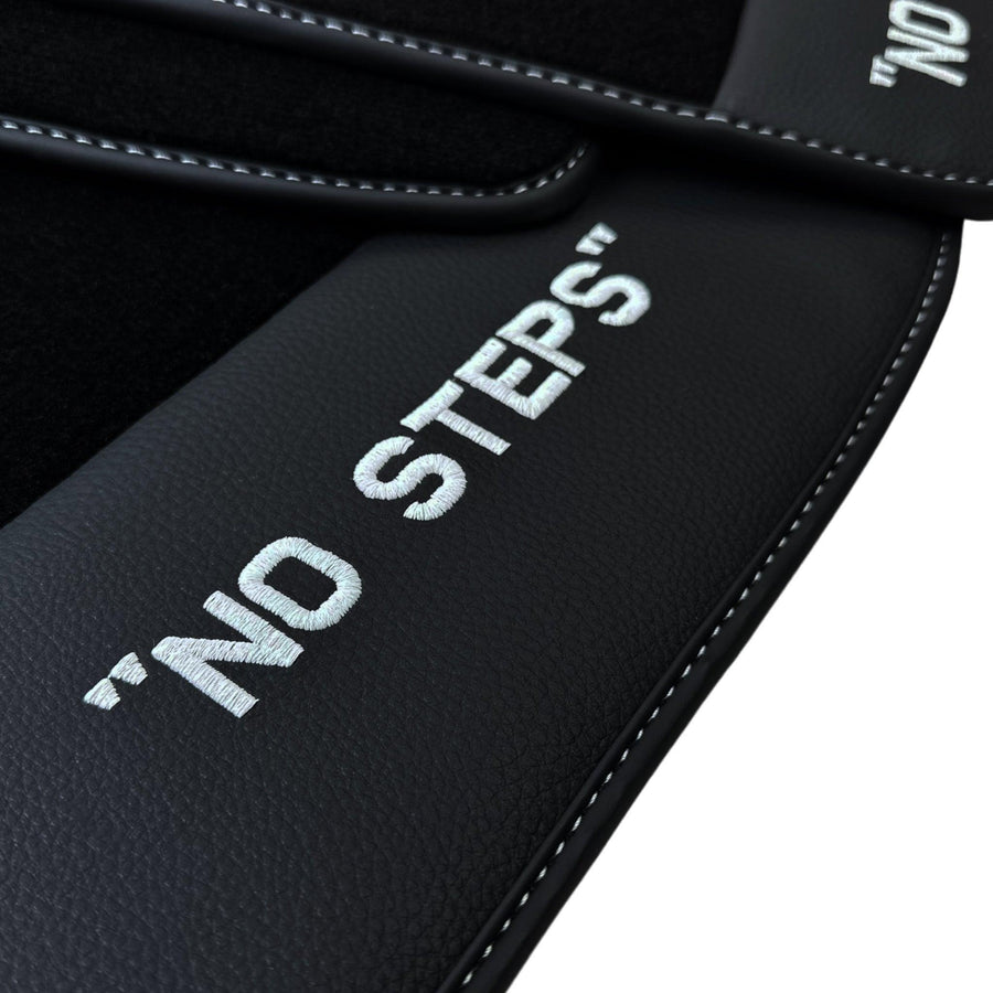 Black Mats For BMW 3 Series E46 4-door Sedan No Steps Edition - AutoWin