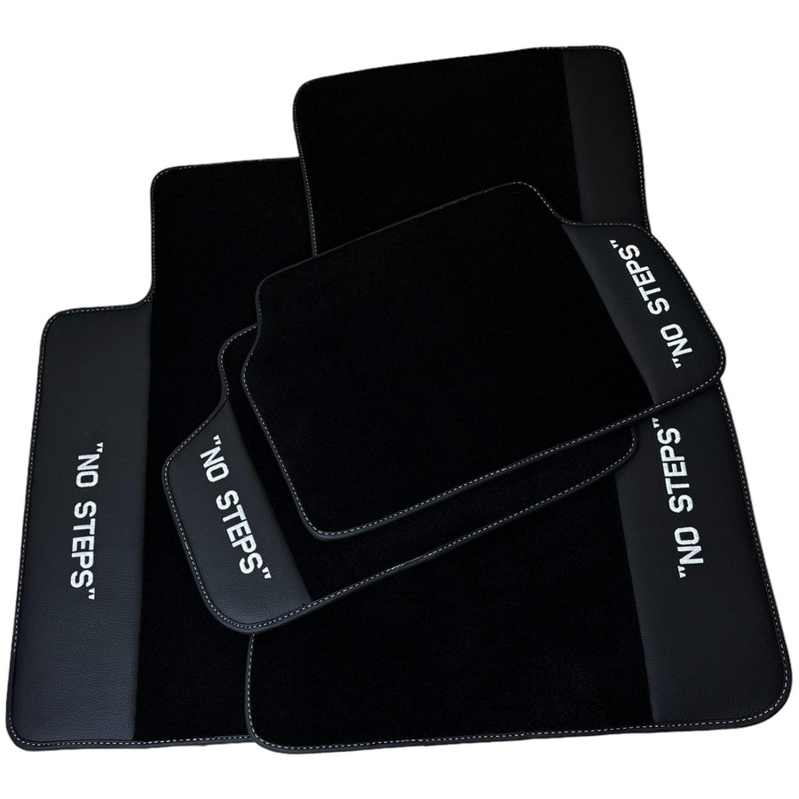 Black Mats For BMW 3 Series E46 4-door Sedan No Steps Edition - AutoWin