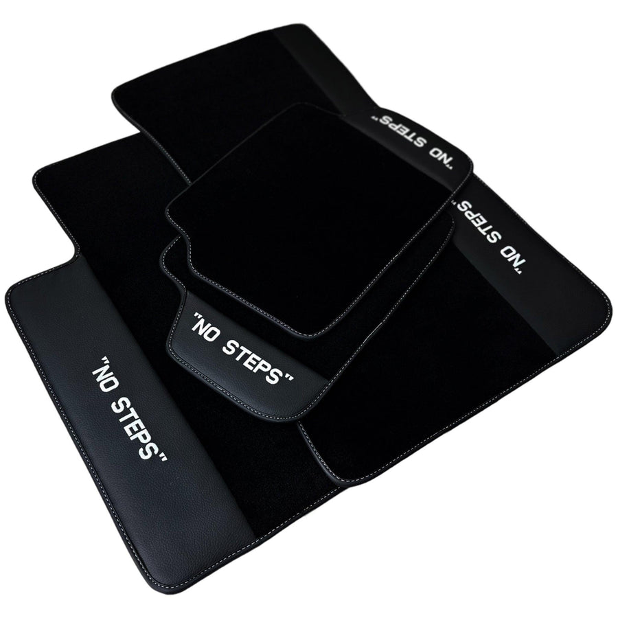 Black Mats For BMW 3 Series E46 4-door Sedan No Steps Edition - AutoWin