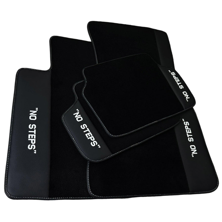 Black Mats For BMW 3 Series E46 4-door Sedan No Steps Edition - AutoWin