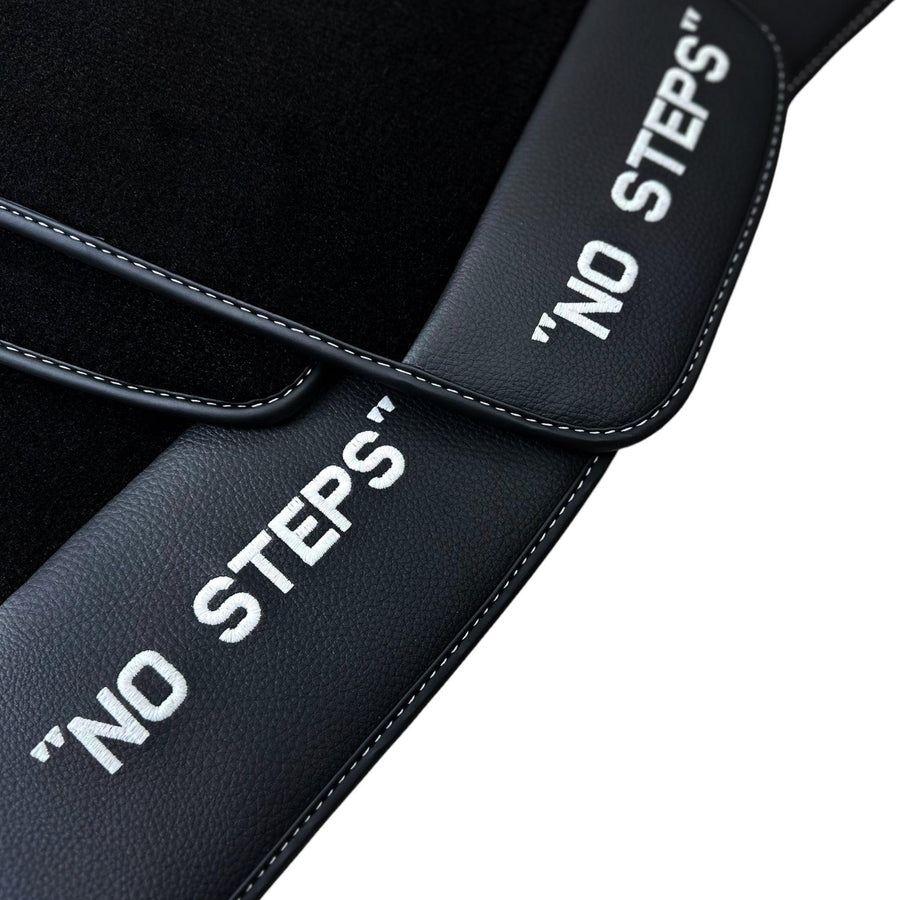 Black Mats For BMW 3 Series E46 4-door Sedan No Steps Edition - AutoWin