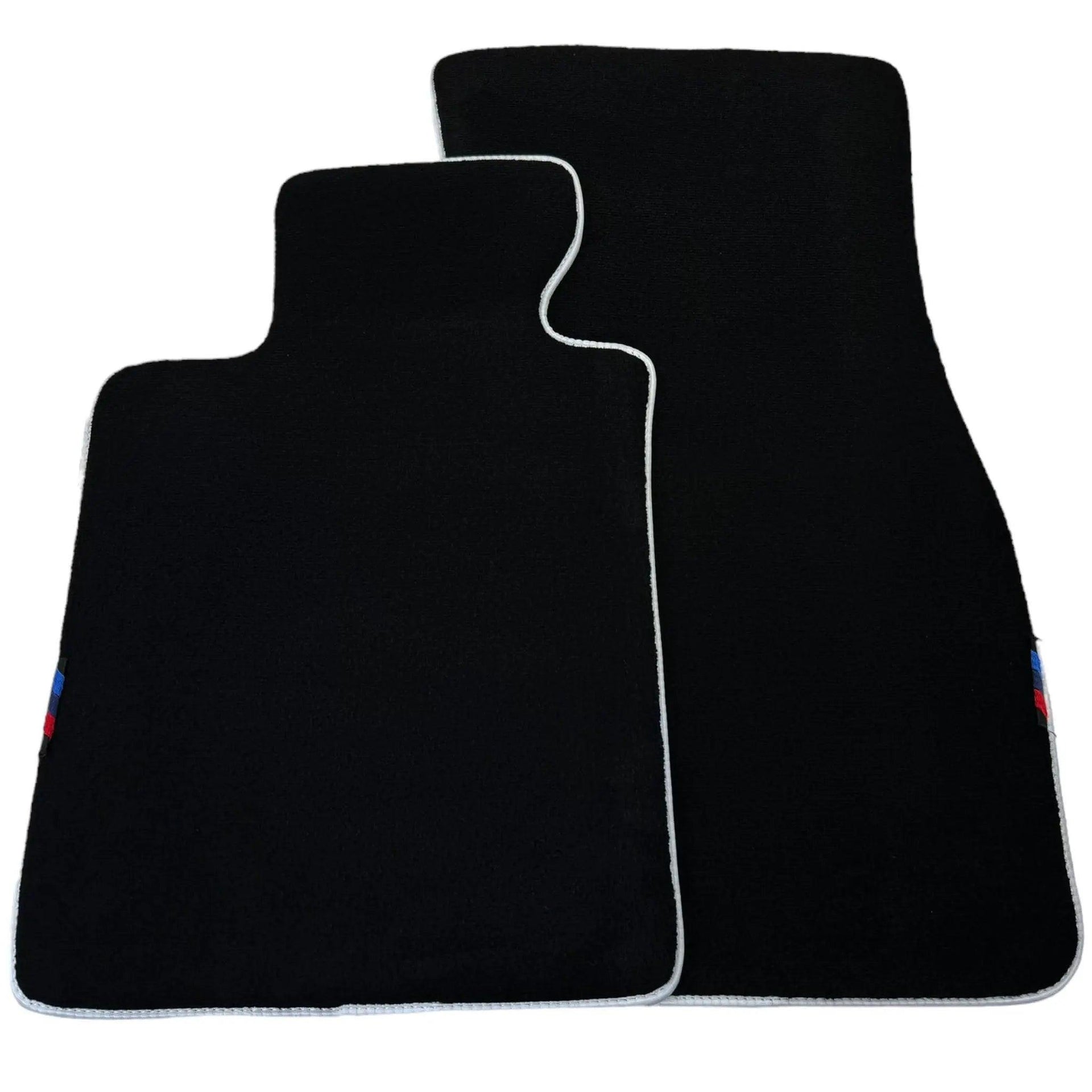 Black Mats For BMW M3 4-door E90 | White Trim - AutoWin