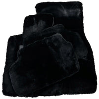 Black Sheepskin Floor Floor Mats For BMW 5 Series E39 - AutoWin