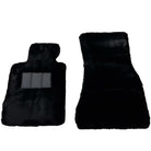Black Sheepskin Floor Mats For BMW 5 Series G30 No Steps Edition - AutoWin