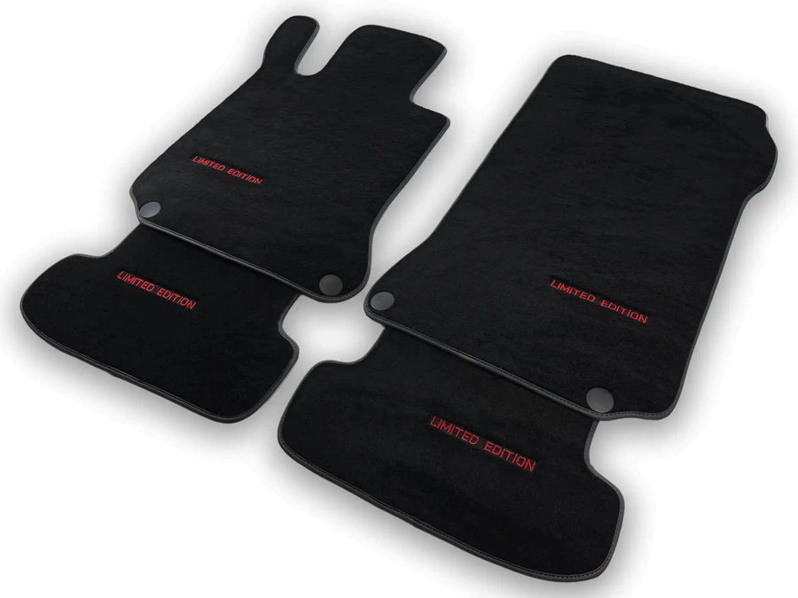 Black Sheepskin Floor Mats For Mercedes Benz E-Class S213 All Terrain (2020-2023) | ER56 Design - AutoWin
