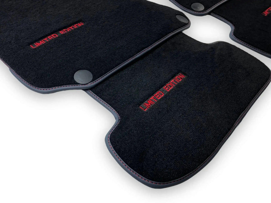 Black Sheepskin Floor Mats For Mercedes Benz E-Class S213 All Terrain (2020-2023) | ER56 Design - AutoWin