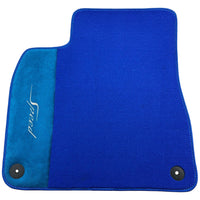 Blue Floor Mats For Bentley Flying Spur (2013-2019) with Alcantara Leather - AutoWin