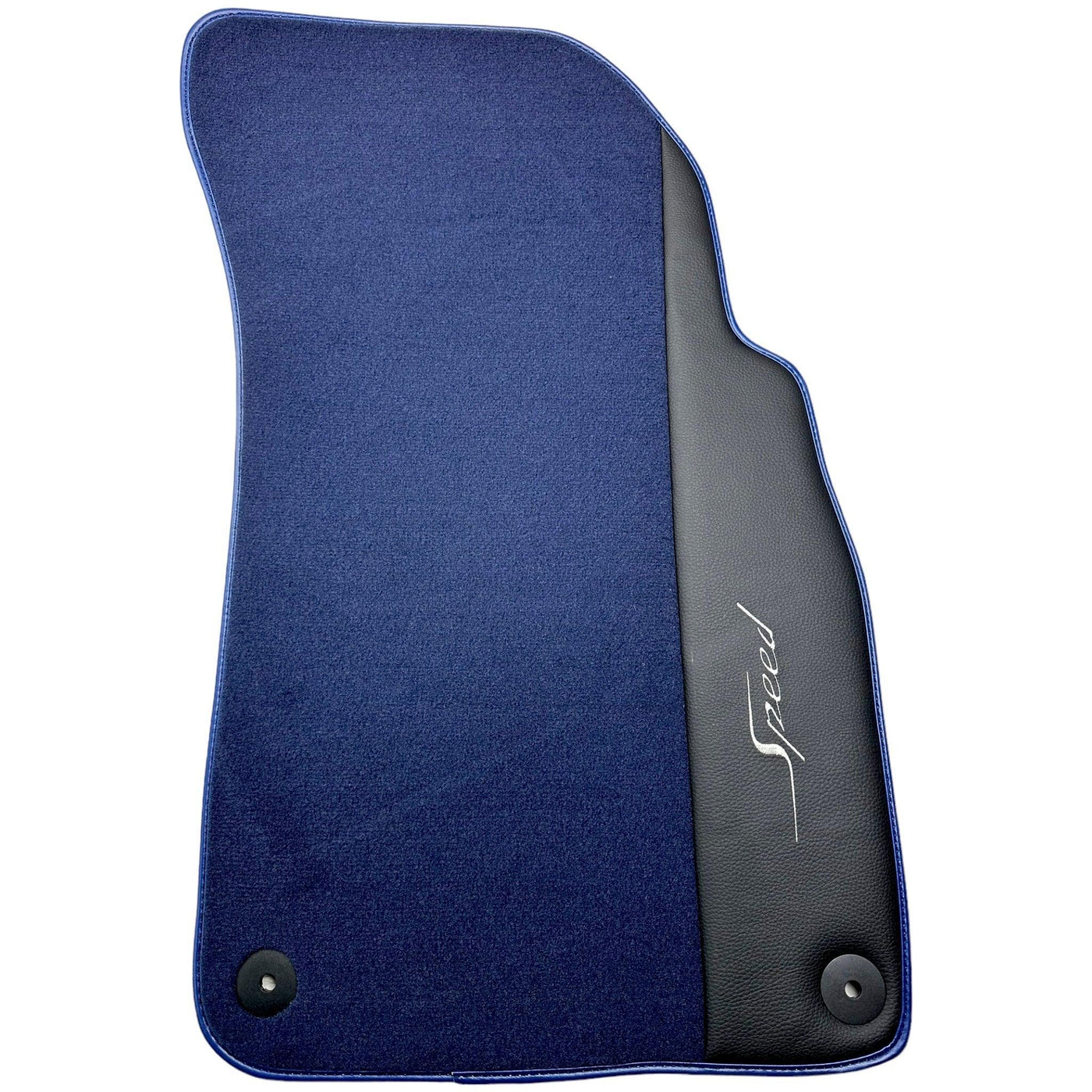 Blue Floor Mats For Bentley Mulsanne (2010-2020) with Leather - AutoWin