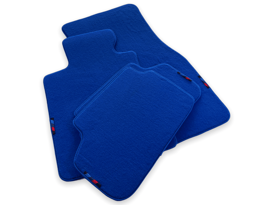 Blue Floor Mats For BMW 1 Series E82 With M Package - AutoWin