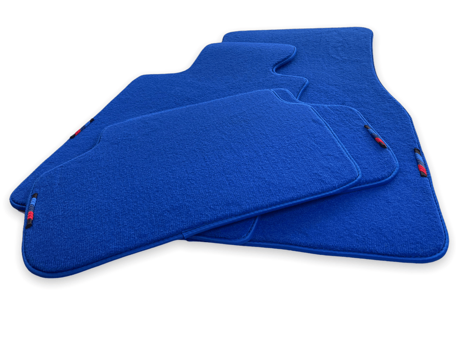 Blue Floor Mats For BMW 1 Series E82 With M Package - AutoWin