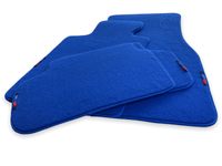Blue Floor Mats For BMW M5 Series F90 With M Package - AutoWin