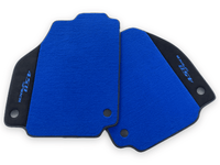 Blue Floor Mats For Ferrari 458 Spider 2012-2015 Alcantara Leather - AutoWin