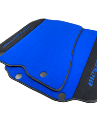 Blue Floor Mats For Ferrari 812 Superfast With Alcantara Leather - AutoWin