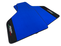 Blue Floor Mats for Lamborghini Diablo 1990-2001 With Alcantara Leather - AutoWin