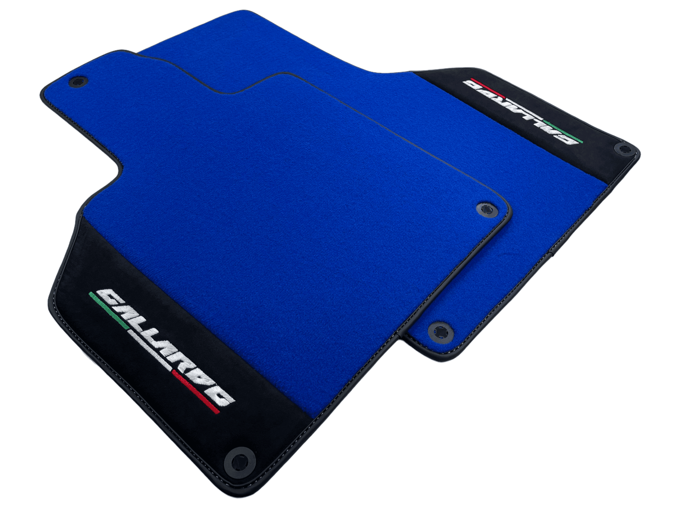 Blue Floor Mats for Lamborghini Gallardo With Alcantara Leather - AutoWin