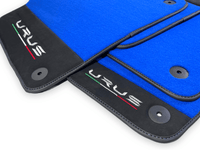 Blue Floor Mats For Lamborghini Urus With Alcantara Leather - AutoWin