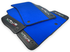Blue Floor Mats For Lamborghini Urus With Carbon Leather - AutoWin
