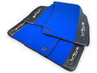 Blue Floor Mats For Lamborghini Urus With Carbon Leather - AutoWin