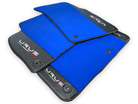 Blue Floor Mats For Lamborghini Urus With Carbon Leather - AutoWin